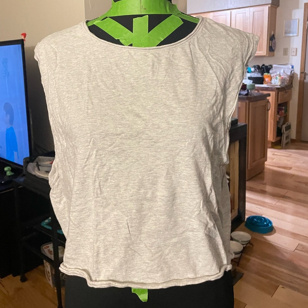American Eagle Outfitters Light Gray Top